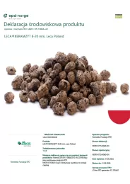 EPD Leca® KERAMZYT 8-20 mm