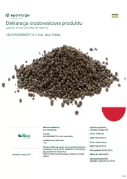 EPD Leca® KERAMZYT 0-4 mm