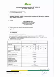 Deklaracja właściwości użytkowych Leca KERAMZYT 2-4 R (2014)