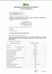 Deklaracja właściwości użytkowych Leca KERAMZYT 0-6 RC (2019)