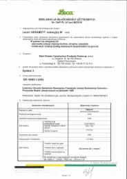 Deklaracja właściwości użytkowych Leca KERAMZYT izolacyjny M (2016)