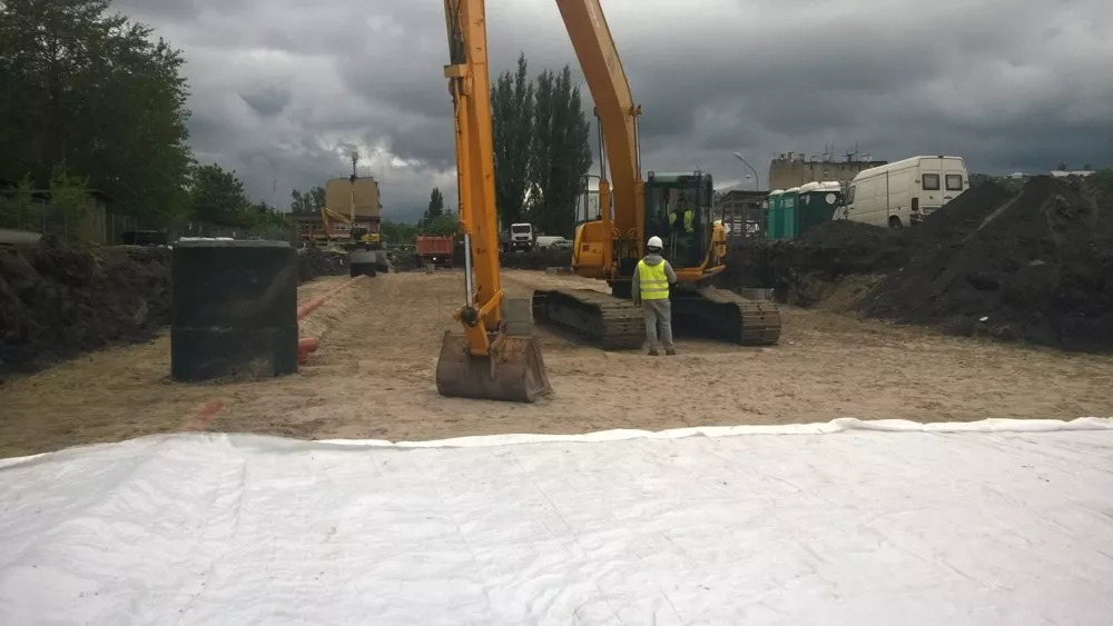 Na dojeździe do Mostu Brdowskiego wykonano materac z Leca® KERAMZYTU geotechnicznego