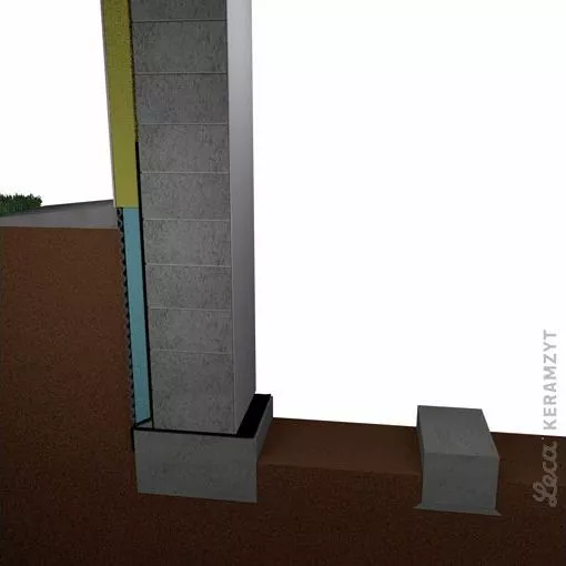 Podkład i fundament pod ściankę  