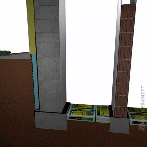 Przecięcie górnej folii worków i zasypanie szczelin 