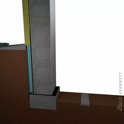Fundament pod rurę instalacyjną 
