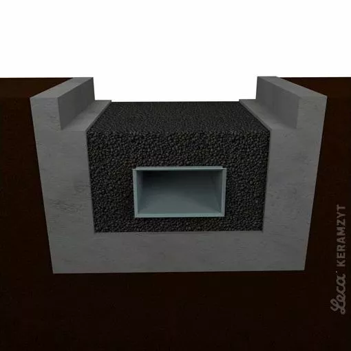 3. Wypełnienie kanału Leca® KERAMZYTEM izolacyjnym L