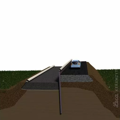 4. Ułożenie i zagęszczenie Leca® KERAMZYTU geotechnicznego 8/10-20 R i uzupełnienie nasypów