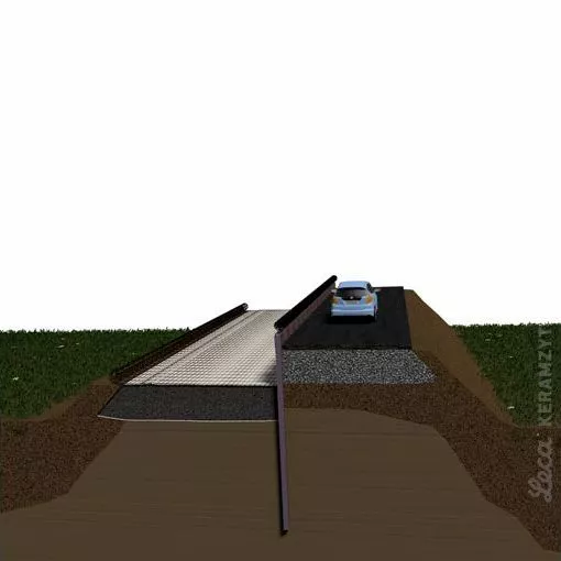 6. Ułożenie geosiatki z zapasem