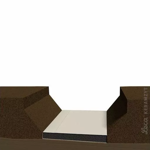 2. Ułożenie materaca z Leca® KERAMZYTU geotechnicznego 8/10-20 R w geotkaninie