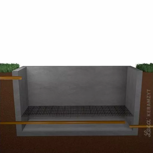 2. Rury i ruszt w dolnej części zbiornika