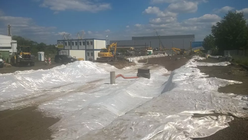 Na dojeździe do Mostu Brdowskiego wykonano materac z Leca® KERAMZYTU geotechnicznego