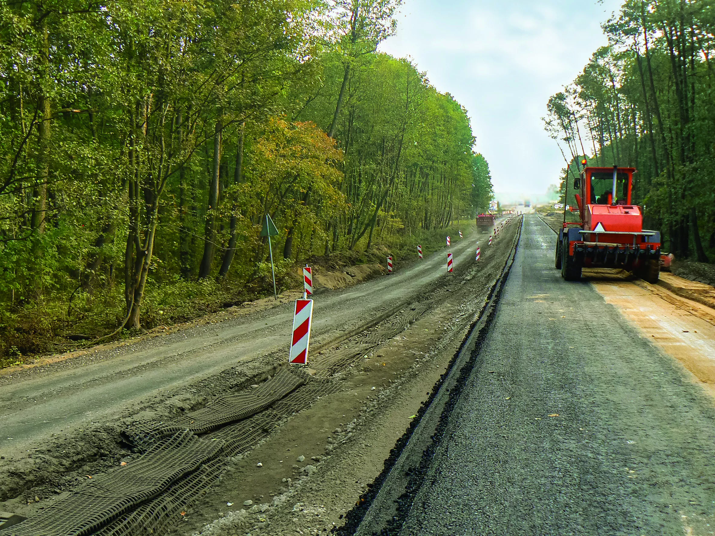 Zachowanie ciągłości ruchu / Remont połówkowy w dwóch niezależnych etapach